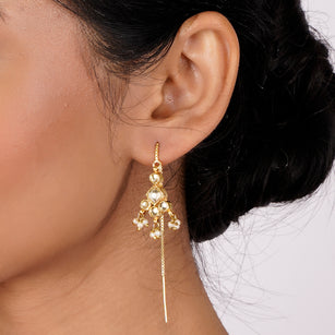 22k Gold Plated Sui Dhaga Induja Earring