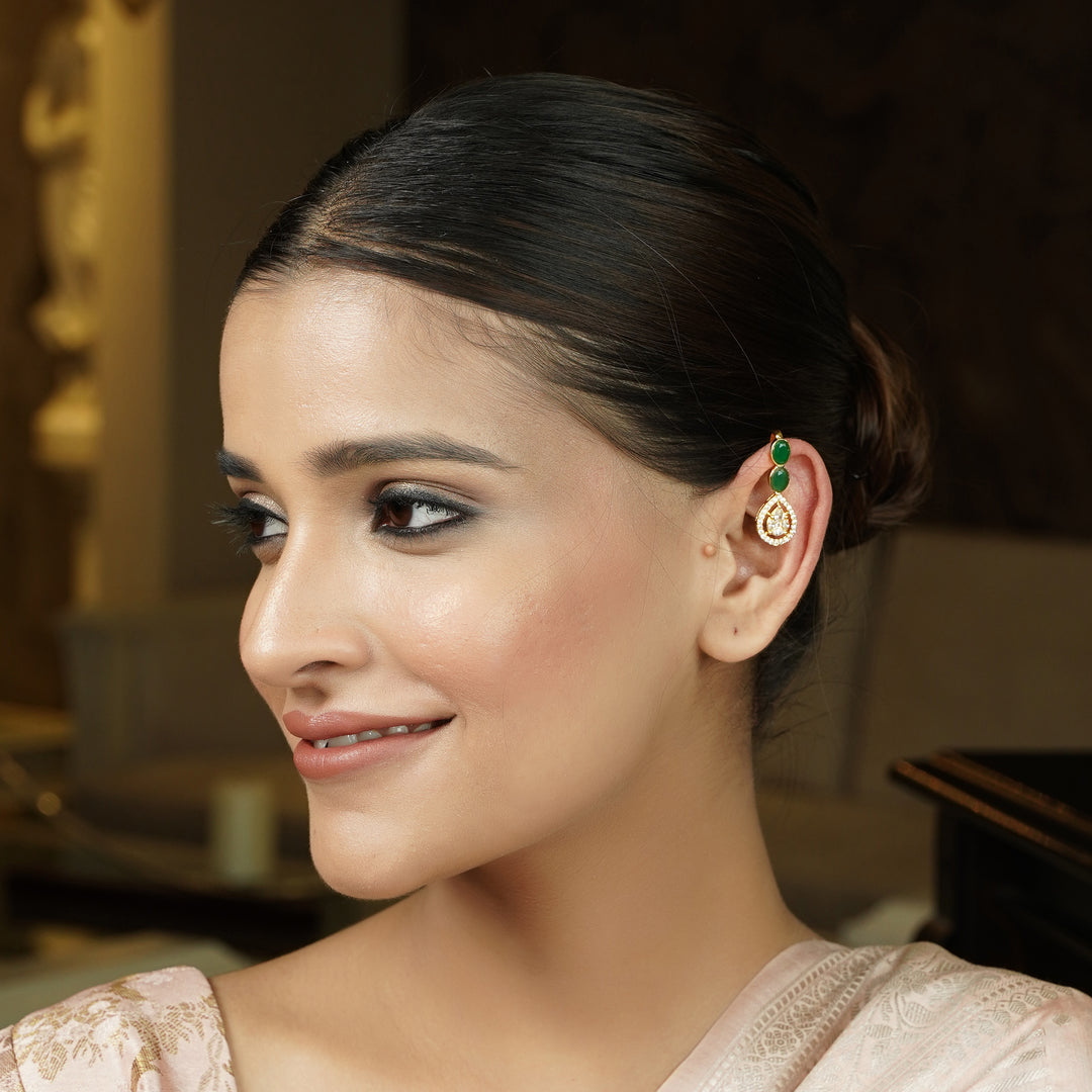 22k Gold Plated Tarika Anora Earcuff