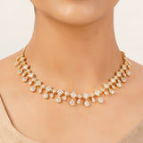 22k Gold Plated Gulnaar Kanti Necklace Set