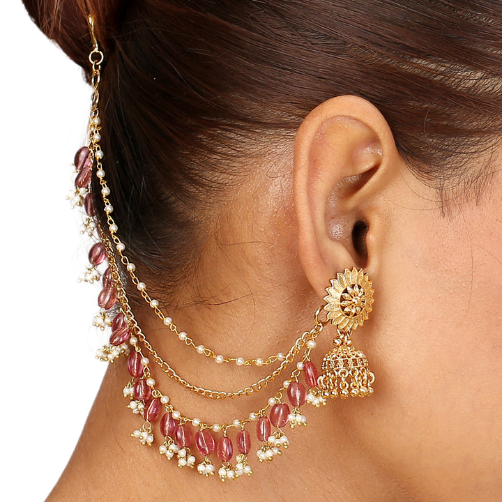 22k Gold Plated Sampada Nilambari Earring