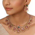 22k Gold Plated Kanchan Satyavati Necklace Set
