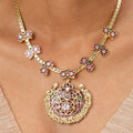 22k Gold Plated Kanchan Somalata Necklace