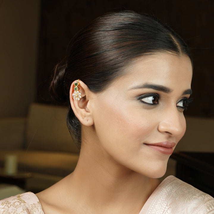 22k Gold Plated Tarika Mandala Earcuff