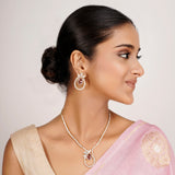 22k Gold Plated Zivara Avarna Necklace Set