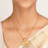 22k Gold Plated Kanaka Devina Necklace Set
