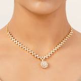 22k Gold Plated Gulnaar Charu Necklace Set