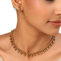 22k Gold Plated Kanchan Varalakshmi Necklace Set