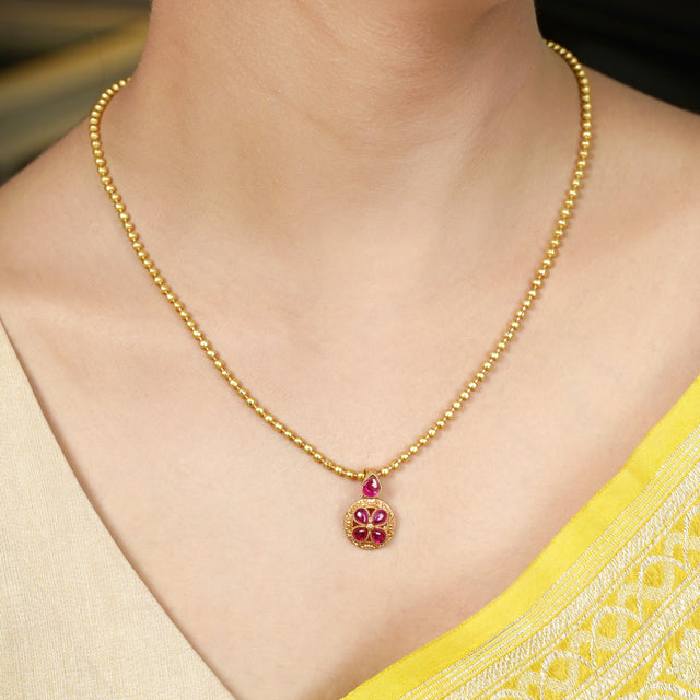 22k Gold Plated Suvarna Mandala Pendant