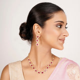 22k Gold Plated Zivara Ravaya Necklace Set