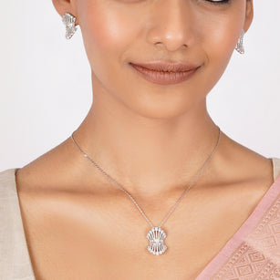 22k Gold Plated Nyra Bhuvika Pendant Set