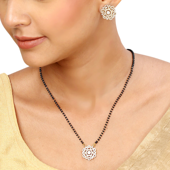 22k Gold Plated Sampada Yajnika Mangalsutra Set
