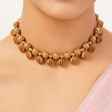 22k Gold Plated Sunheri Madhavi Necklace Set