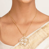 22k Gold Plated Ridhi Lalima Pendant Set