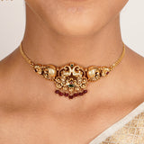 22k Gold Plated Kanaka Vedika Necklace Set