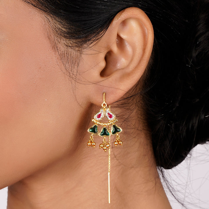 22k Gold Plated Sui Dhaga Sharvii Earring