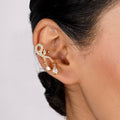 22k Gold Plated Jhilmil Noir Earclips