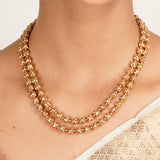 22k Gold Plated Kanaka Vritika Necklace Set