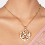 22k Gold Plated Nyra Writisha Pendant Set