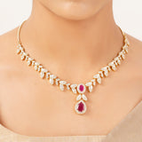 22k Gold Plated Gulnaar Roshni Necklace Set