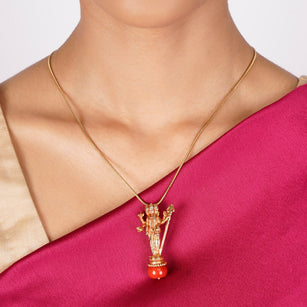 22k Gold Plated Ishvara Yajna Pendant