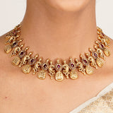 22k Gold Plated Kanaka Harita Necklace Set