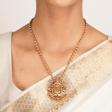 22k Gold Plated Kanaka Brinda Necklace Set