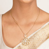 22k Gold Plated Ridhi Indu Pendant Set