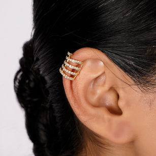 22k Gold Plated Jhilmil Glow Earclips