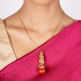 22k Gold Plated Ishvara Dhyan Pendant
