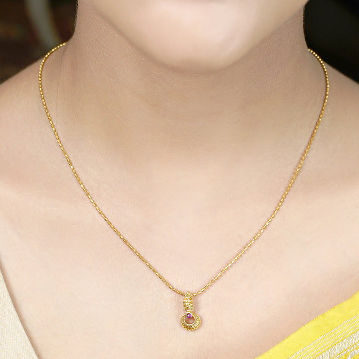 22k Gold Plated Suvarna Bindu Pendant
