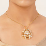 22k Gold Plated Gulnaar Mandal Necklace Set