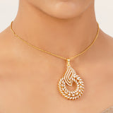 22k Gold Plated Gulnaar Kalash Necklace Set