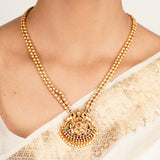 22k Gold Plated Kanaka Eshita Necklace Set