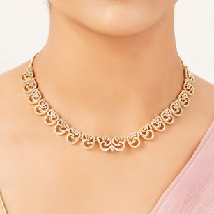 22k Gold Plated Gulnaar Sparsha Necklace Set