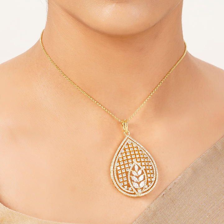 22k Gold Plated Gulnaar Chakra Necklace Set