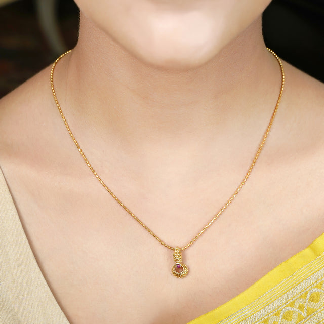 22k Gold Plated Suvarna Bindu Pendant