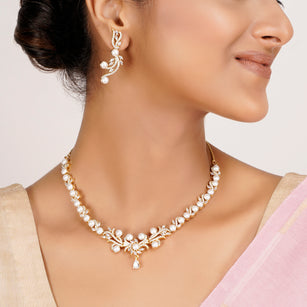 22k Gold Plated Zivara Nayeli Necklace Set