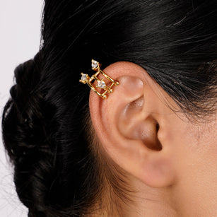 22k Gold Plated Jhilmil Luxe Earclips