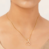 22k Gold Plated Gulnaar Shree Pendant Set