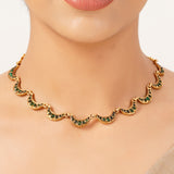 22k Gold Plated Sunheri Leher Necklace Set