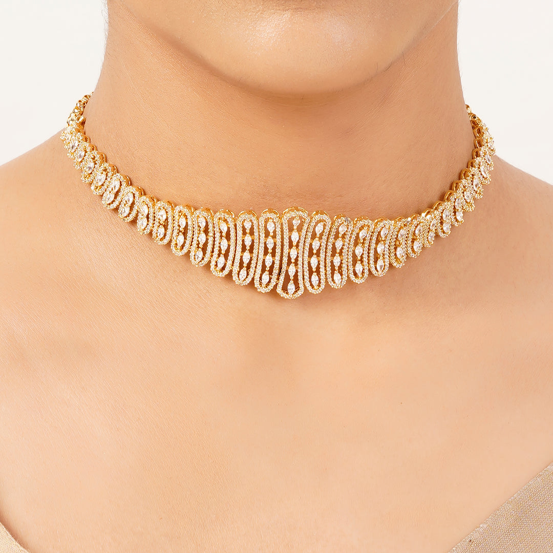 22k Gold Plated Gulnaar Rajsi Necklace Set