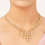 22k Gold Plated Gulnaar Aakar Necklace Set