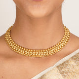 22k Gold Plated Kanaka Samira Necklace Set