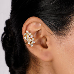 22k Gold Plated Jhilmil Nova Earclips