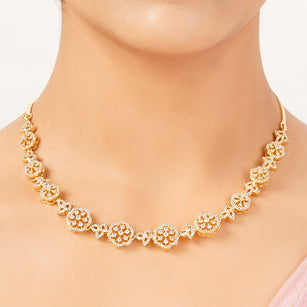22k Gold Plated Gulnaar Shaila Necklace Set