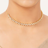 22k Gold Plated Gulnaar Rekha Necklace Set