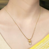 22k Gold Plated Suvarna Sopan Pendant