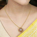 22k Gold Plated Suvarna Chakra Pendant