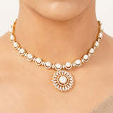 22k Gold Plated Gulnaar Jyoti Necklace Set