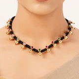 22k Gold Plated Sunheri Nazaakat Necklace Set